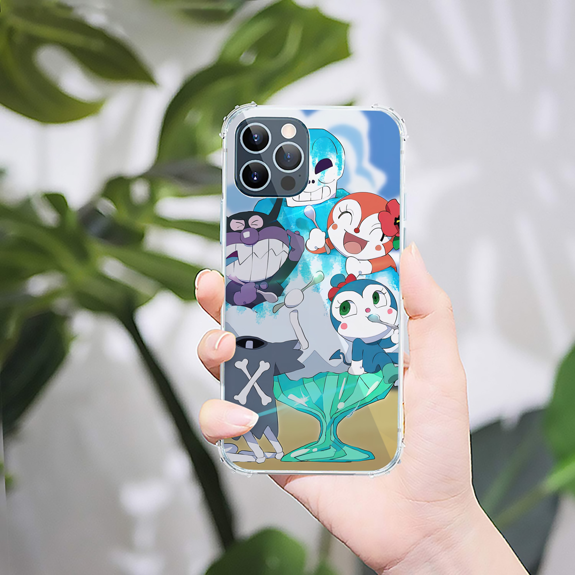 （画像用） アンパンマン Anpanman 【iPhone 12シリーズ対応】透明スマホケース（クリアソフトケース）
